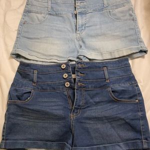 Blue Jean shorts- 2 pair